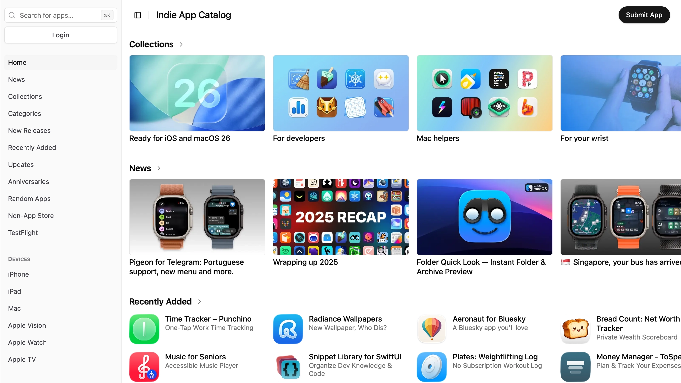 Indie App Catalog